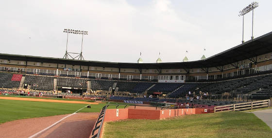 Looking in from LF at Applebee's Park - Lexington